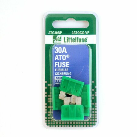 LITTELFUSE Fuse - Electrical, Cartridge Glass Or Ceramic 0ATO030.VP